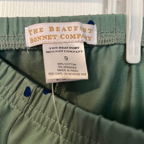 The Beaufort Bonnet Company Green Polka Dot Mitzy Sue Girls slacks - Picture 3 of 4
